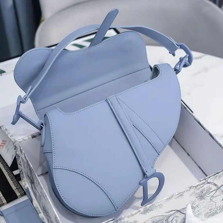 Cheap Saddle Calfskin Ultramatte Blue Dior Bag 0430 Hot Sale